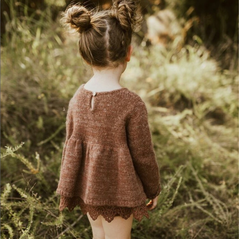 Rylee + Cru Peplum sweater 3-6 Month